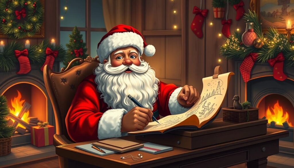 Santa Claus drawing