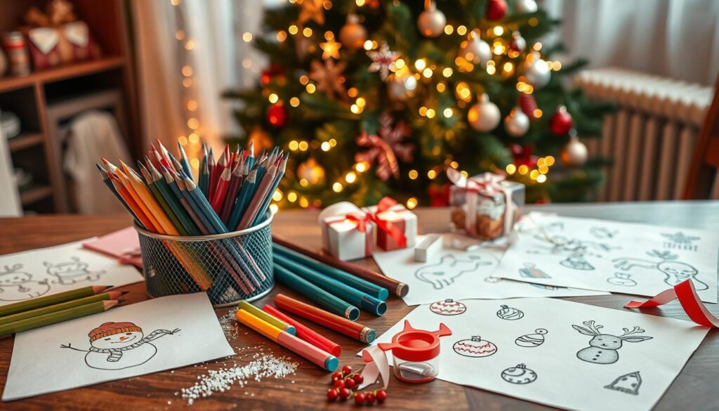 christmas themed drawing ideas