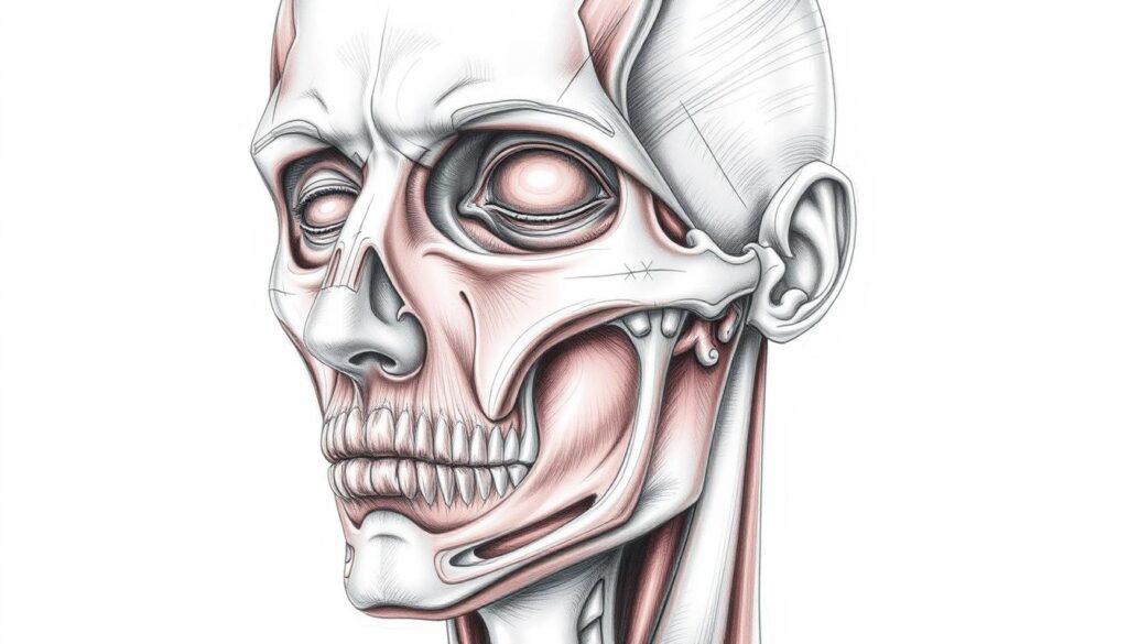 Anatomical face drawing ideas