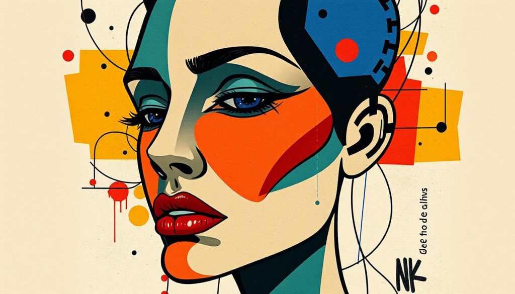 abstract face art inspiration