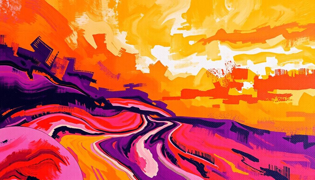 abstract landscape art