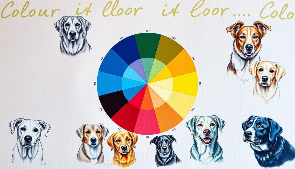 color theory for dog portraits