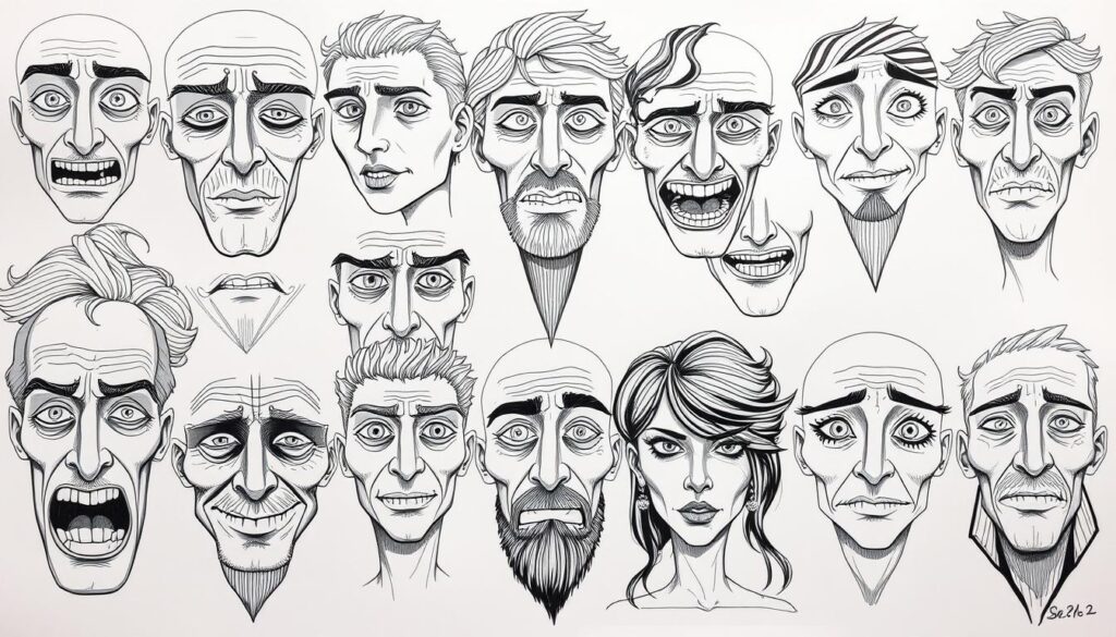 face drawing ideas