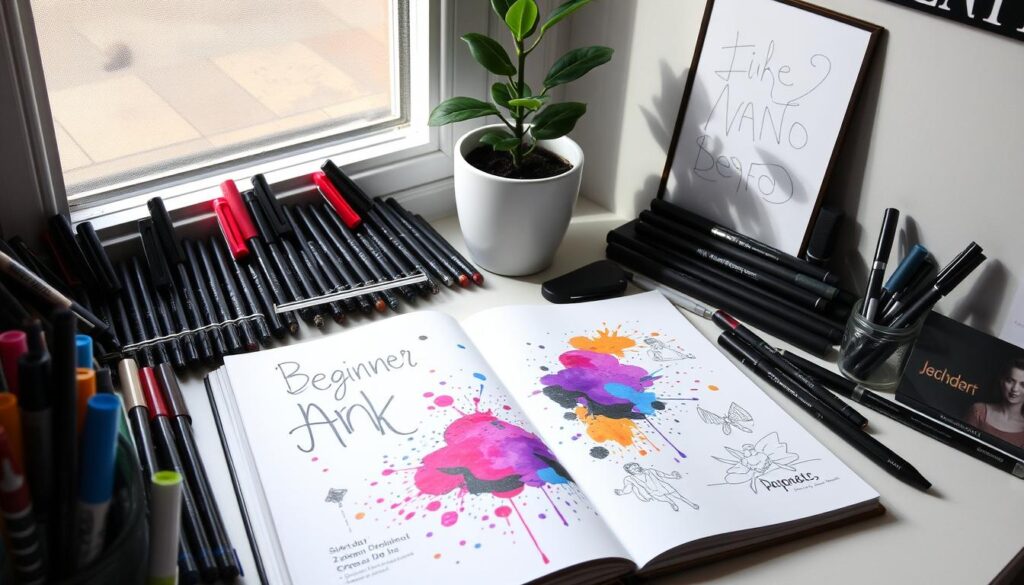 ink pen art for beginners